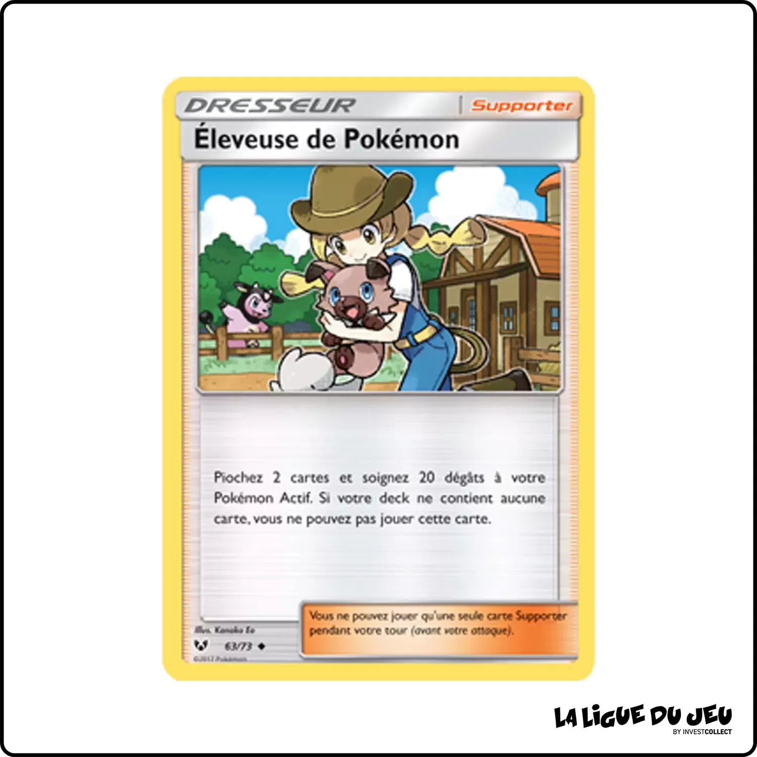 Peu commune - Pokemon - Légendes Brillantes - Éleveuse de Pokémon 63/73