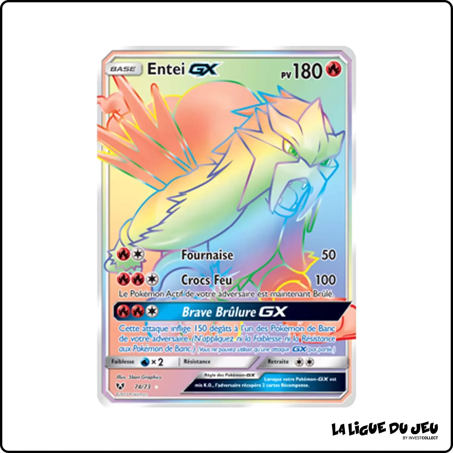 Secrete - Pokemon - Légendes Brillantes - Entei-GX 74/73