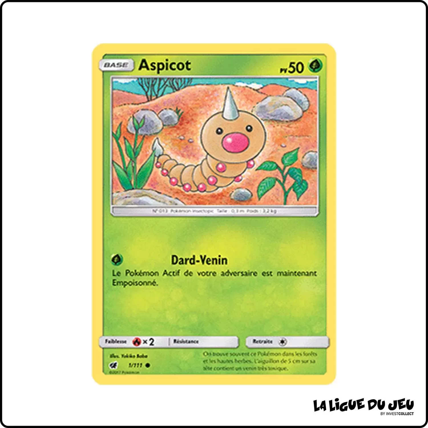 Commune - Pokemon - Invasion Carmin - Aspicot 1/111