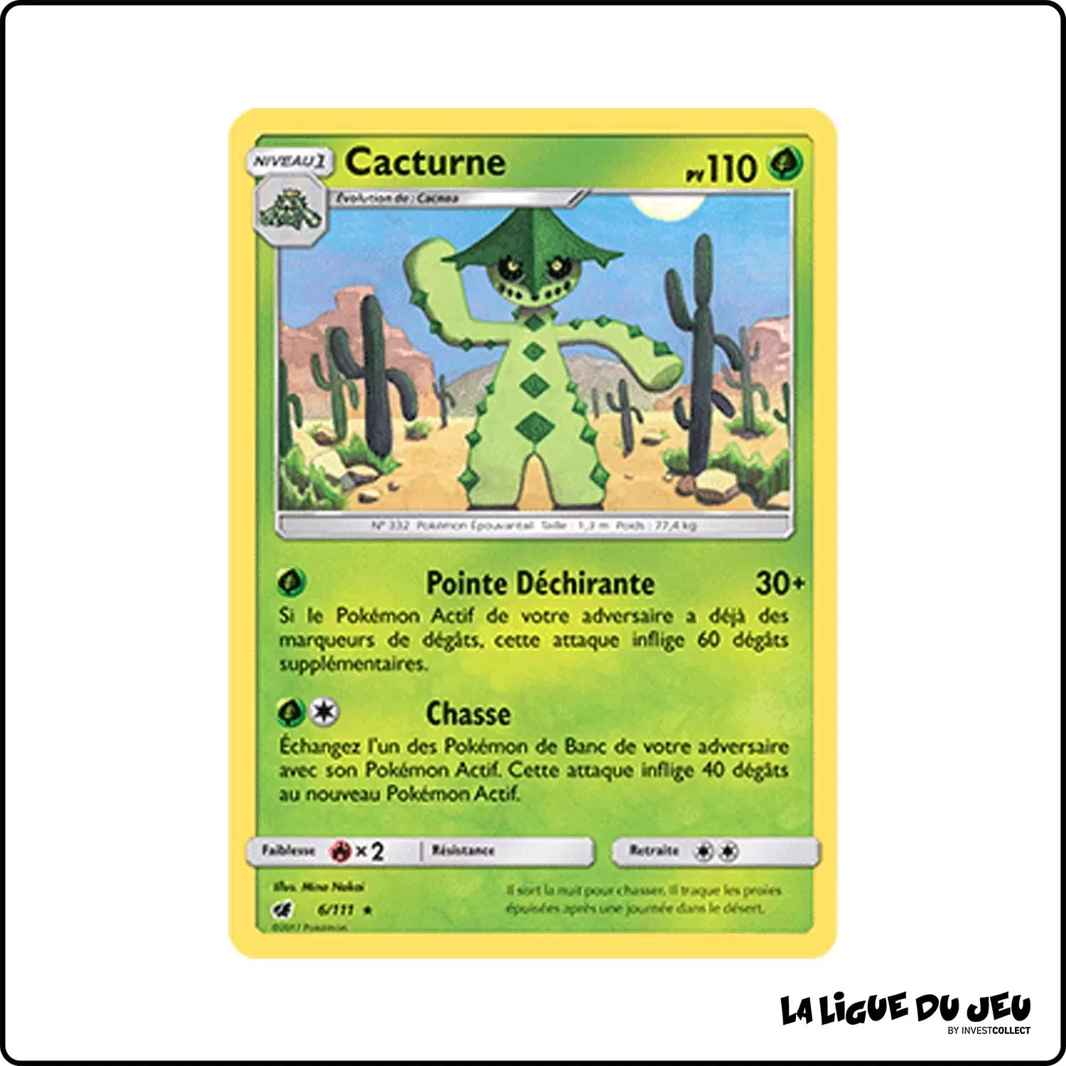 Rare - Pokemon - Invasion Carmin - Cacturne 6/111