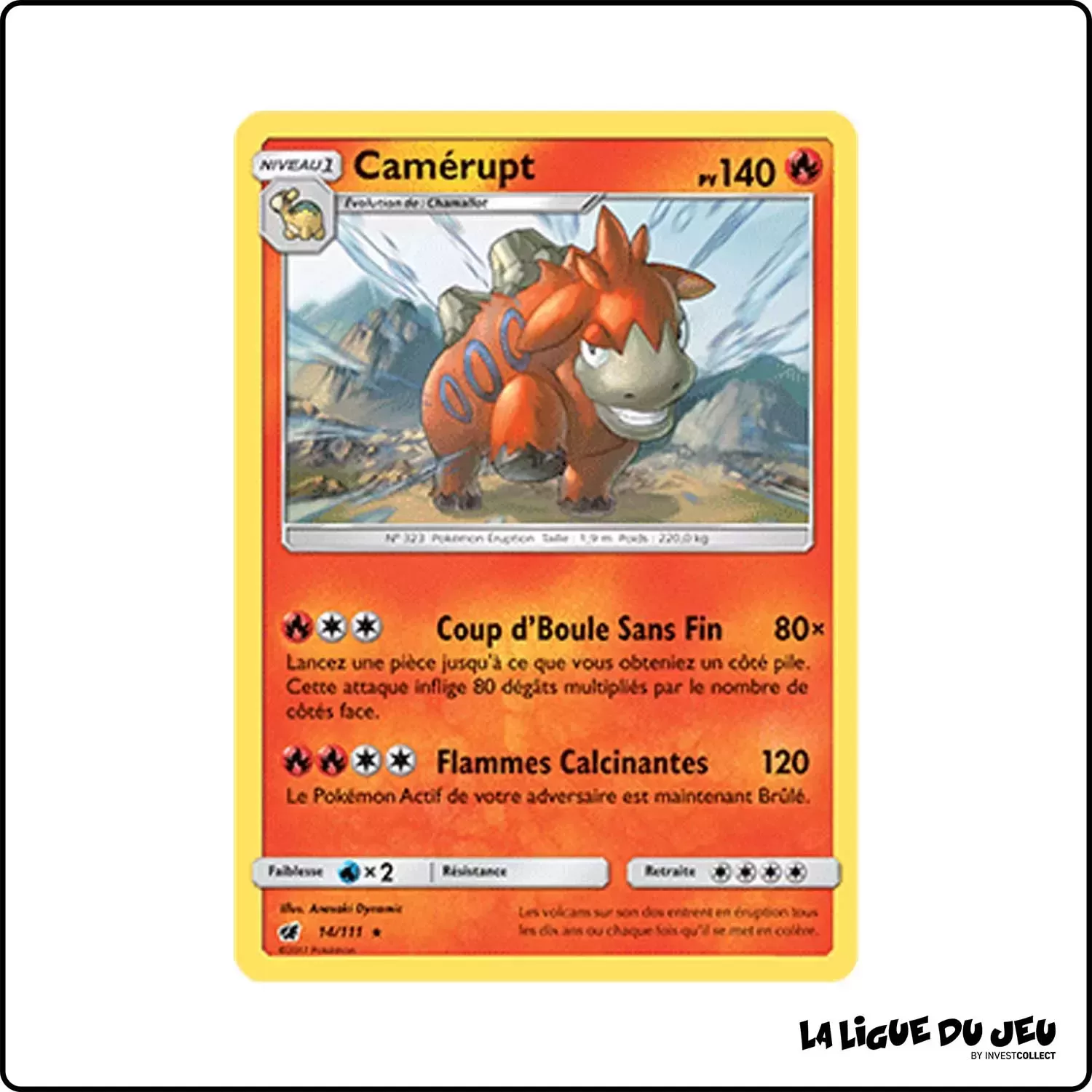 Rare - Pokemon - Invasion Carmin - Camérupt 14/111