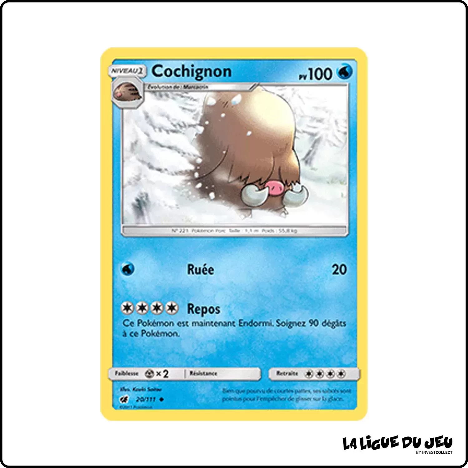 Peu commune - Pokemon - Invasion Carmin - Cochignon 20/111