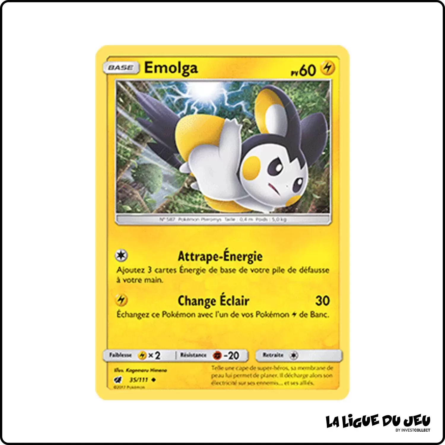 Peu commune - Pokemon - Invasion Carmin - Emolga 35/111