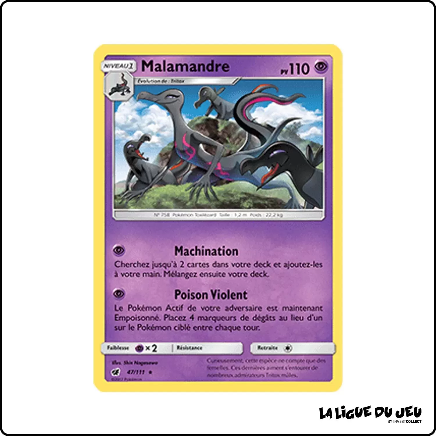 Holo - Pokemon - Invasion Carmin - Malamandre 47/111