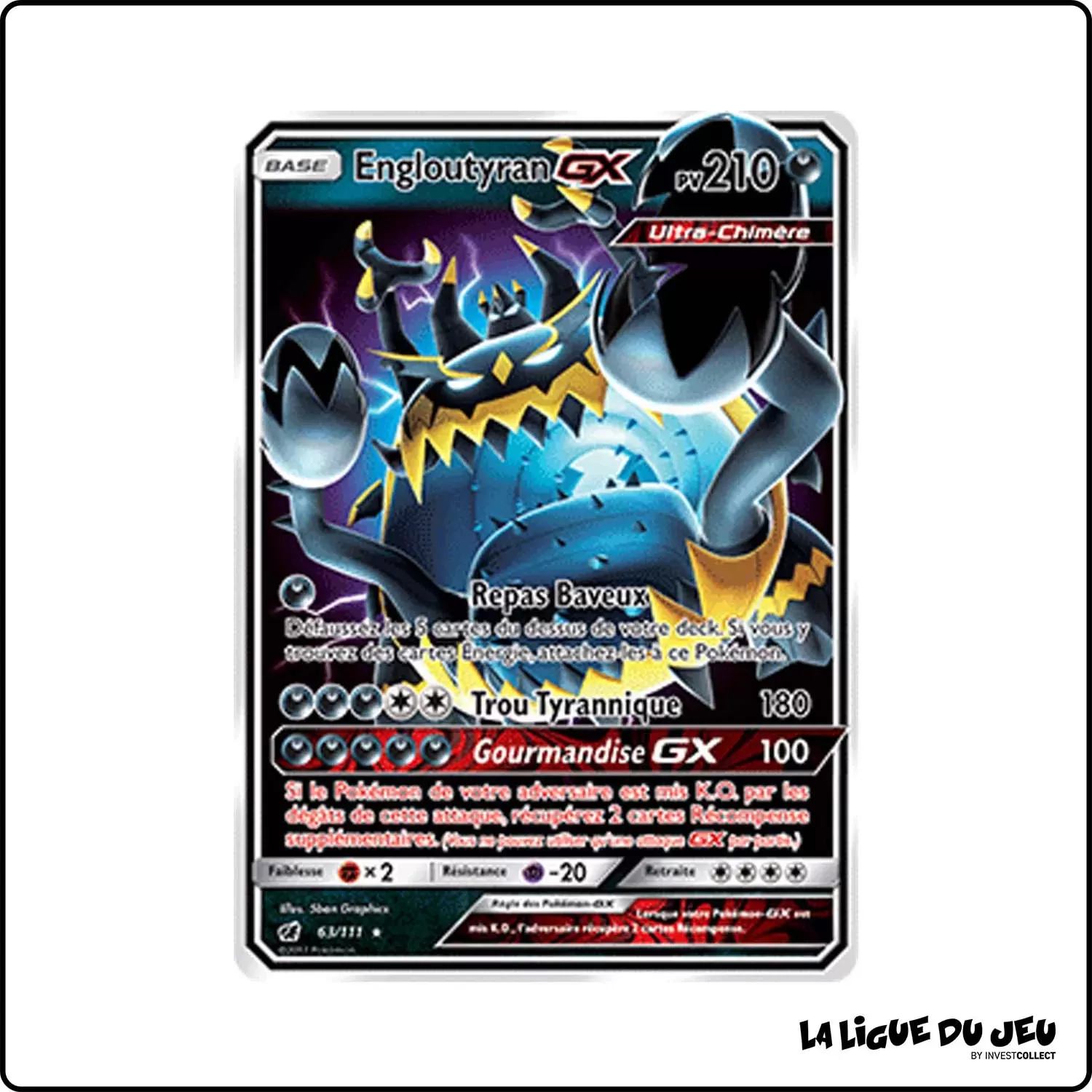 Ultra - Pokemon - Invasion Carmin - Engloutyran-GX 63/111