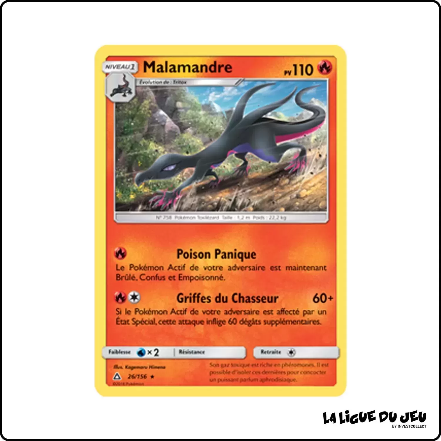 Rare - Pokemon - Ultra-Prisme - Malamandre 26/156