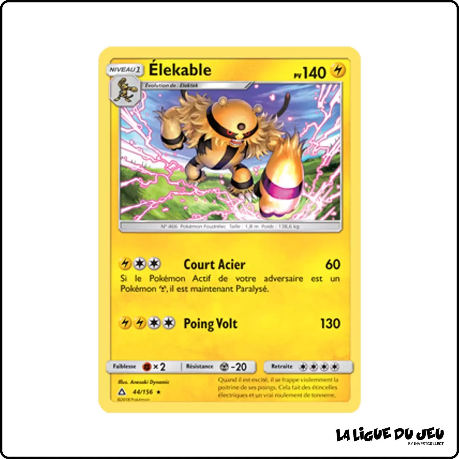 Rare - Pokemon - Ultra-Prisme - Élekable 44/156