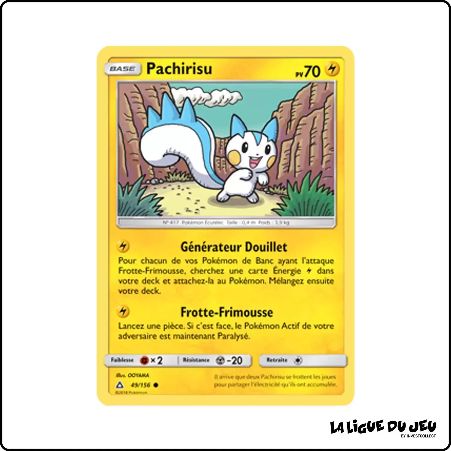 Commune - Pokemon - Ultra-Prisme - Pachirisu 49/156