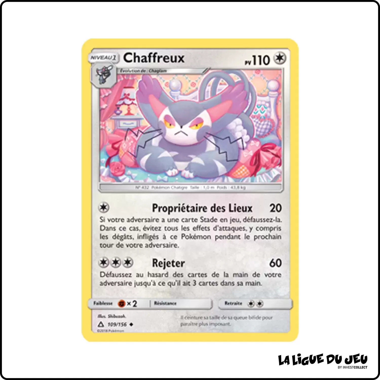 Peu commune - Pokemon - Ultra-Prisme - Chaffreux 109/156