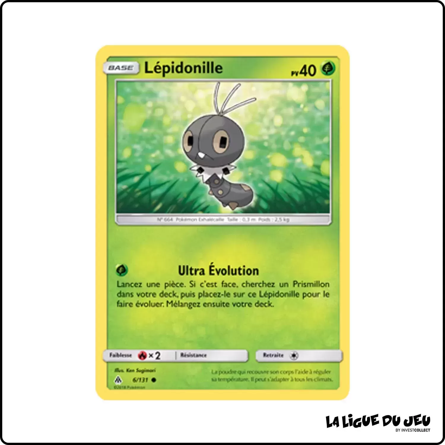 Commune - Pokemon - Lumière Interdite - Lépidonille 6/131