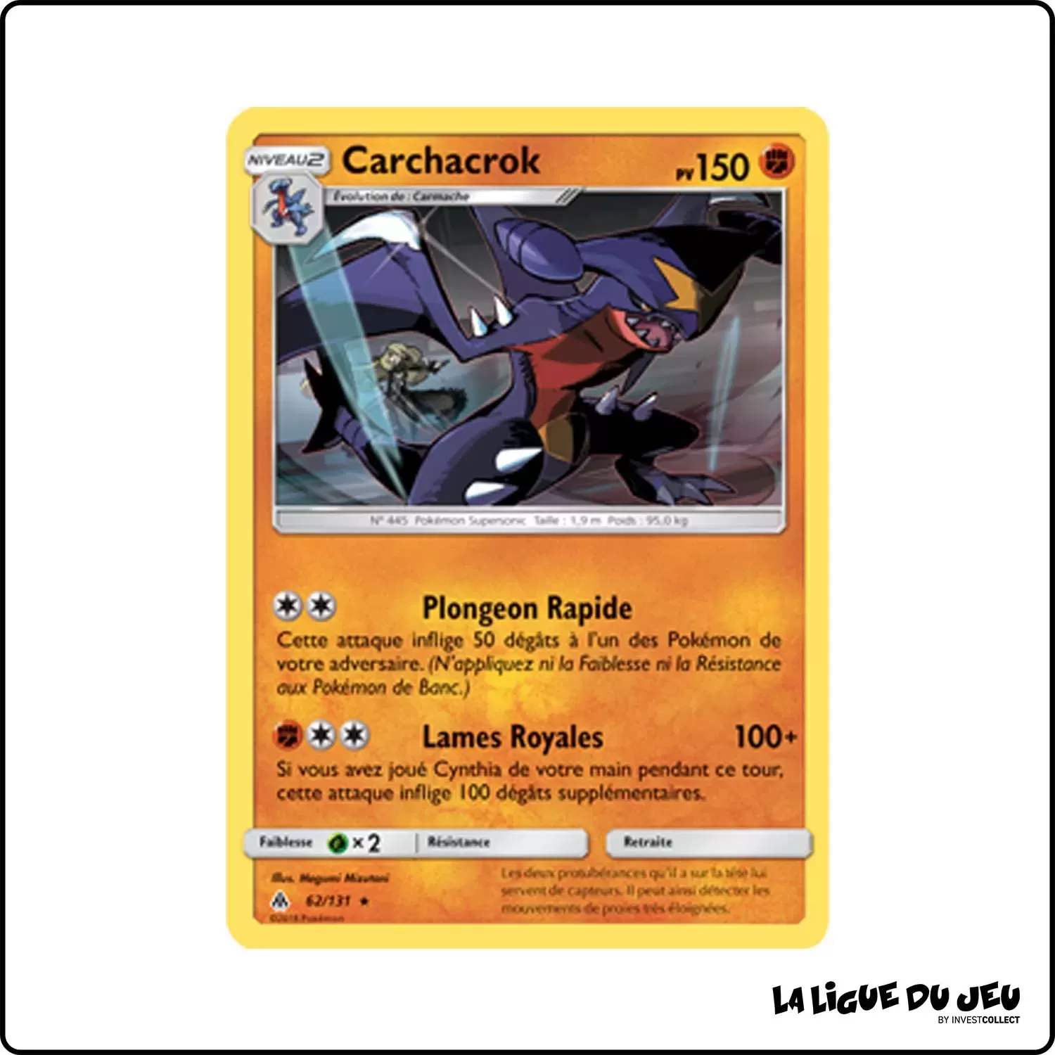 Holo - Pokemon - Lumière Interdite - Carchacrok 62/131