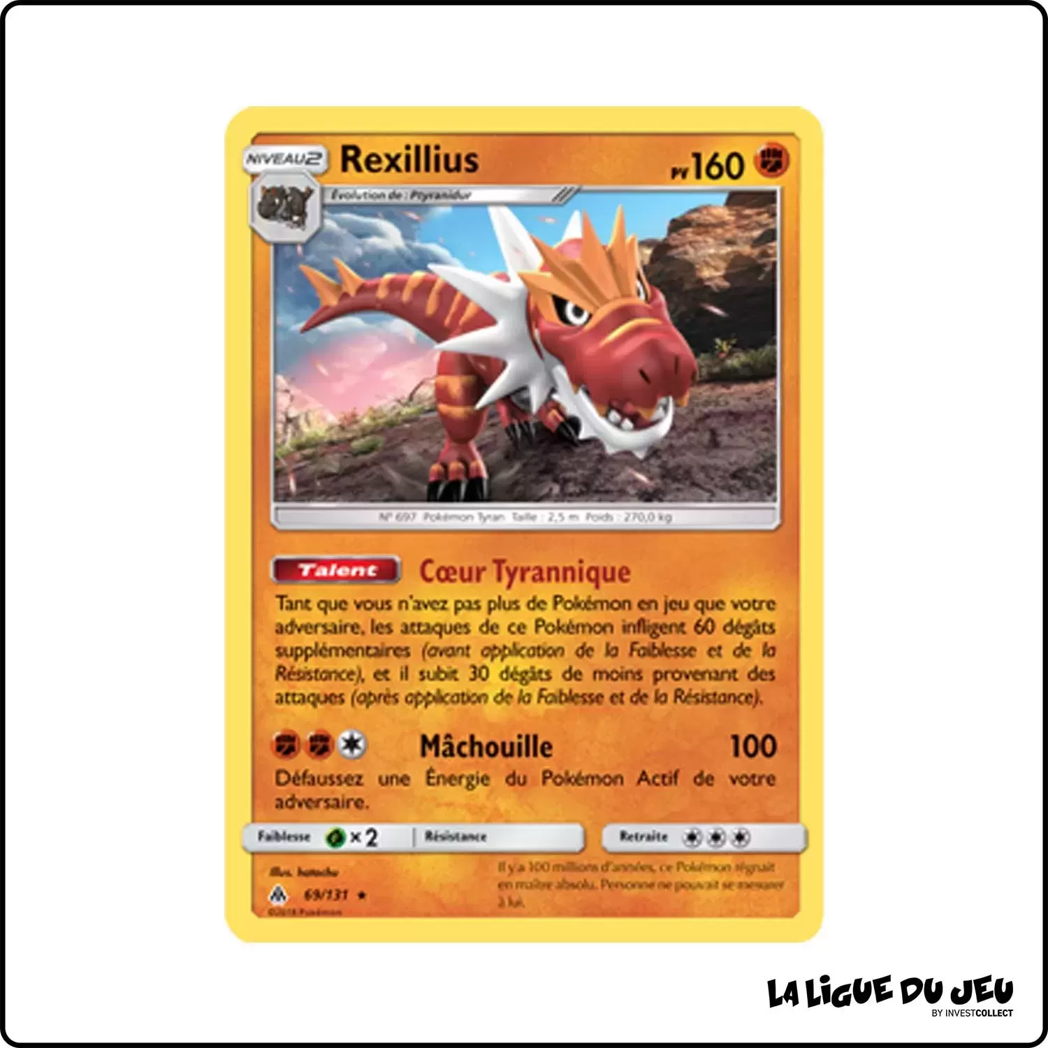 Holo - Pokemon - Lumière Interdite - Rexillius 69/131