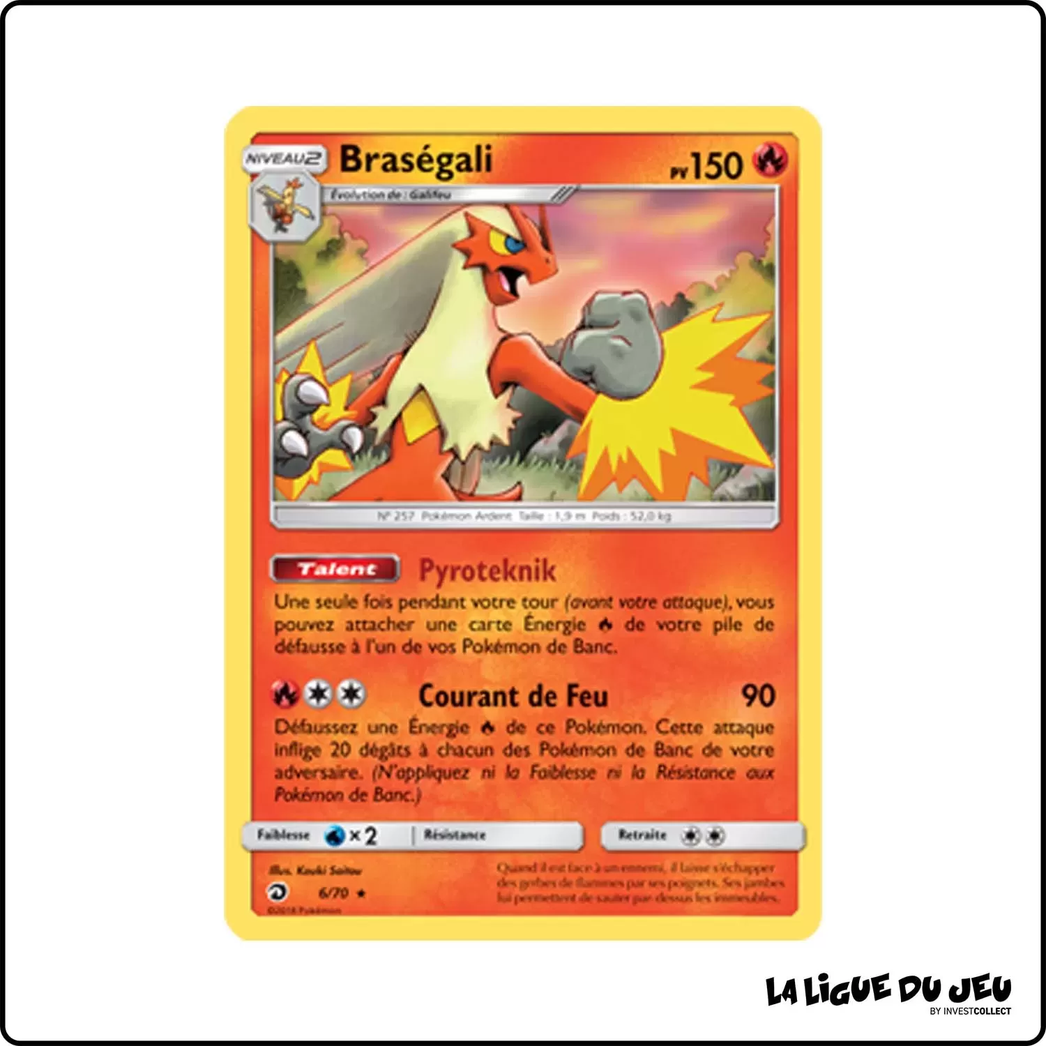 Holo - Pokemon - Majesté des Dragons - Braségali 6/70