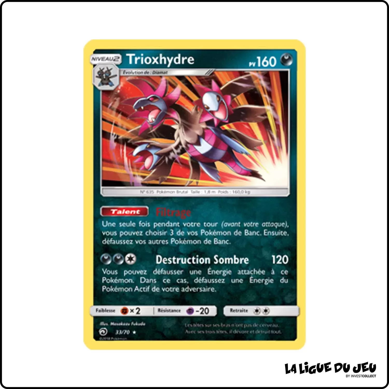 Holo - Pokemon - Majesté des Dragons - Trioxhydre 33/70