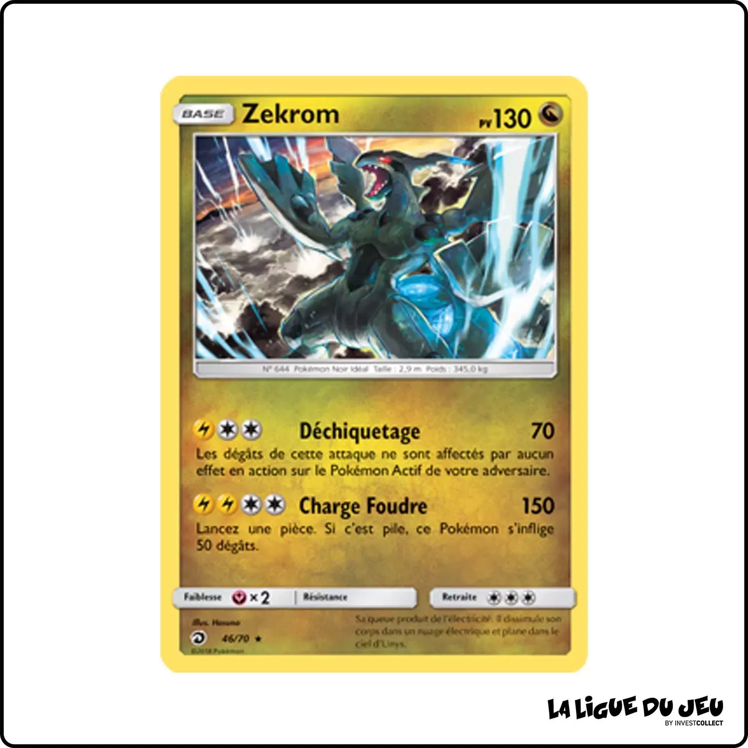 Holo - Pokemon - Majesté des Dragons - Zekrom 46/70