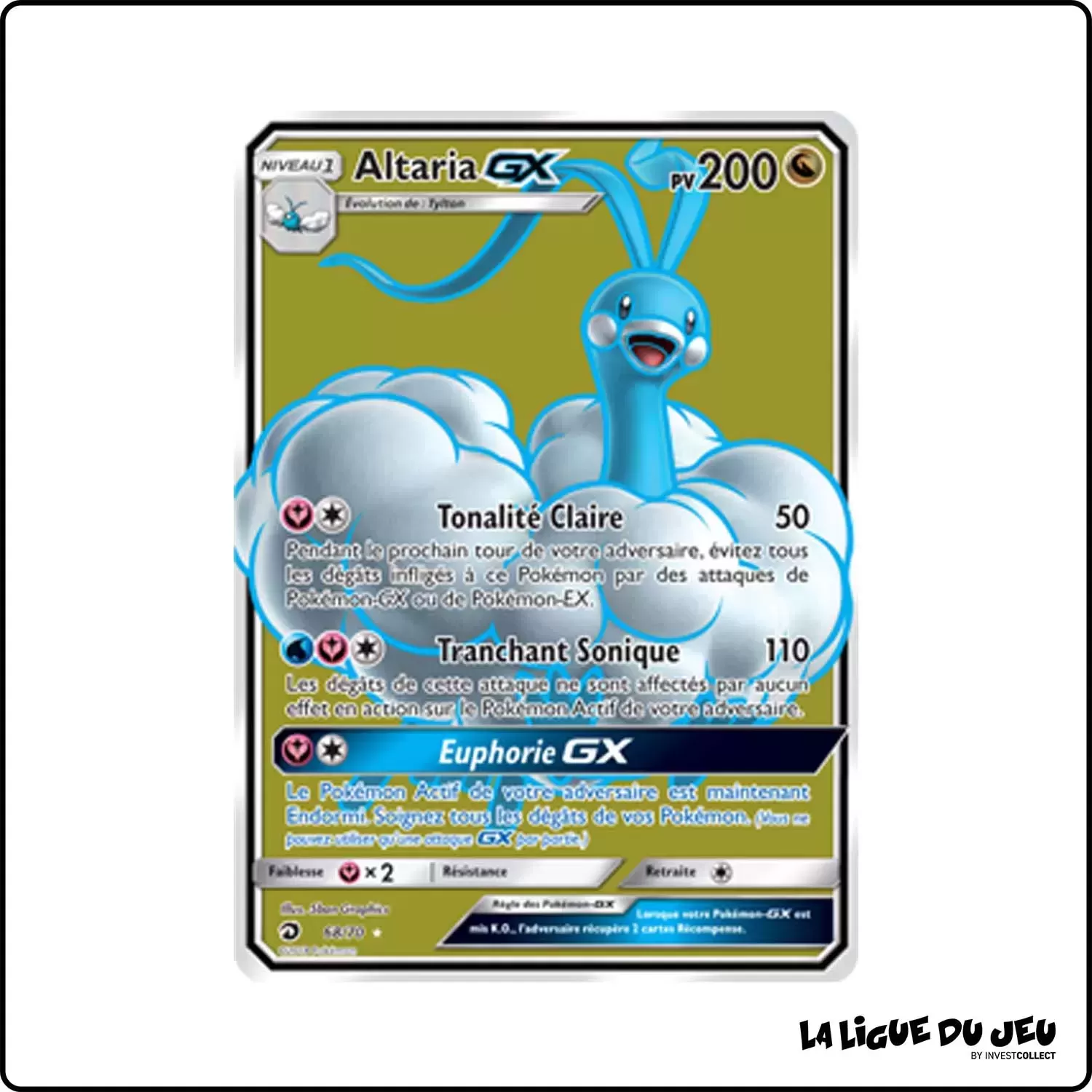 Ultra - Pokemon - Majesté des Dragons - Altaria-GX 68/70