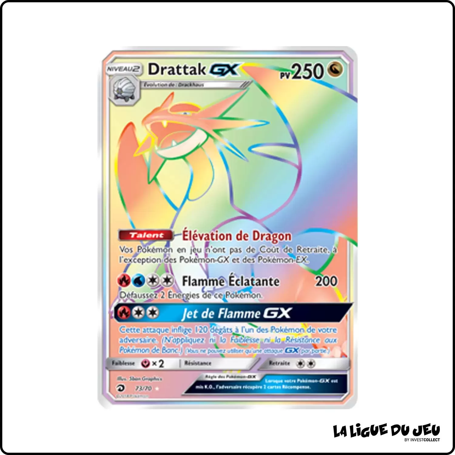 Secrete - Pokemon - Majesté des Dragons - Drattak-GX 73/70