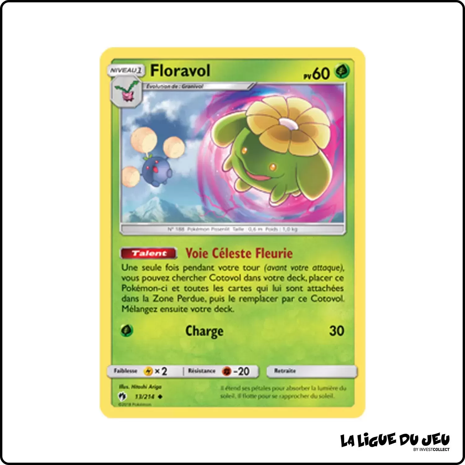 Peu commune - Pokemon - Tonnerre Perdu - Floravol 13/214