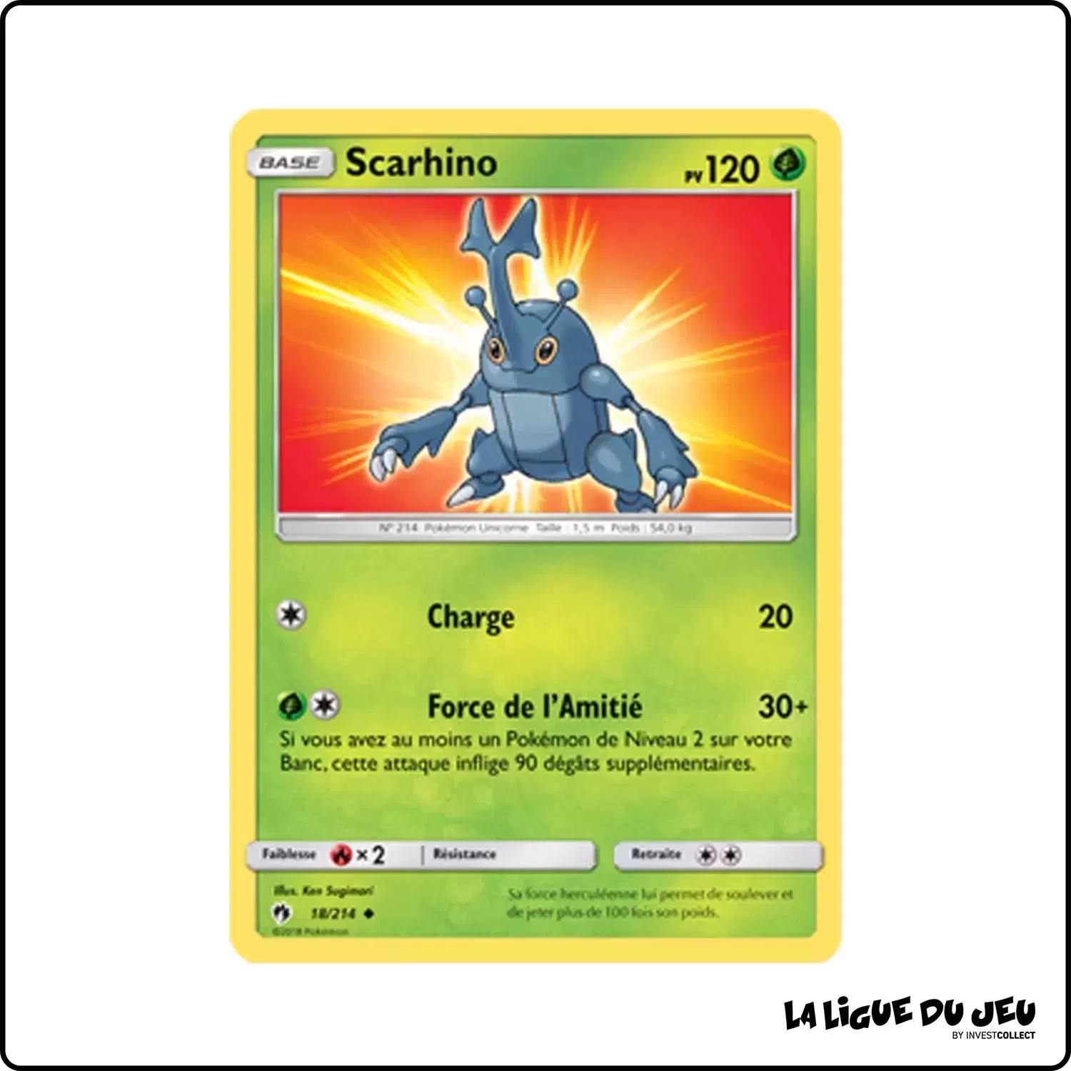 Peu commune - Pokemon - Tonnerre Perdu - Scarhino 18/214