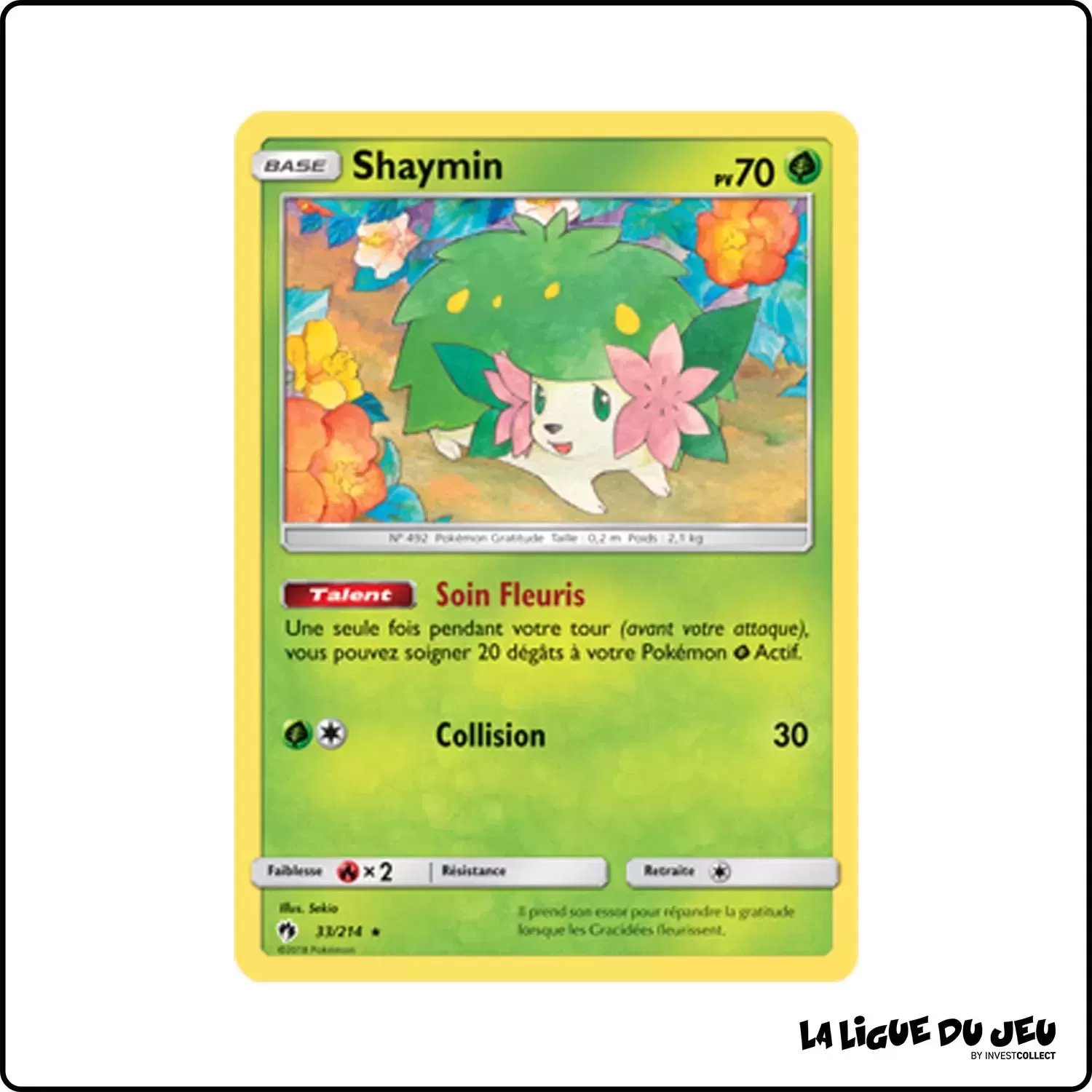 Holo - Pokemon - Tonnerre Perdu - Shaymin 33/214