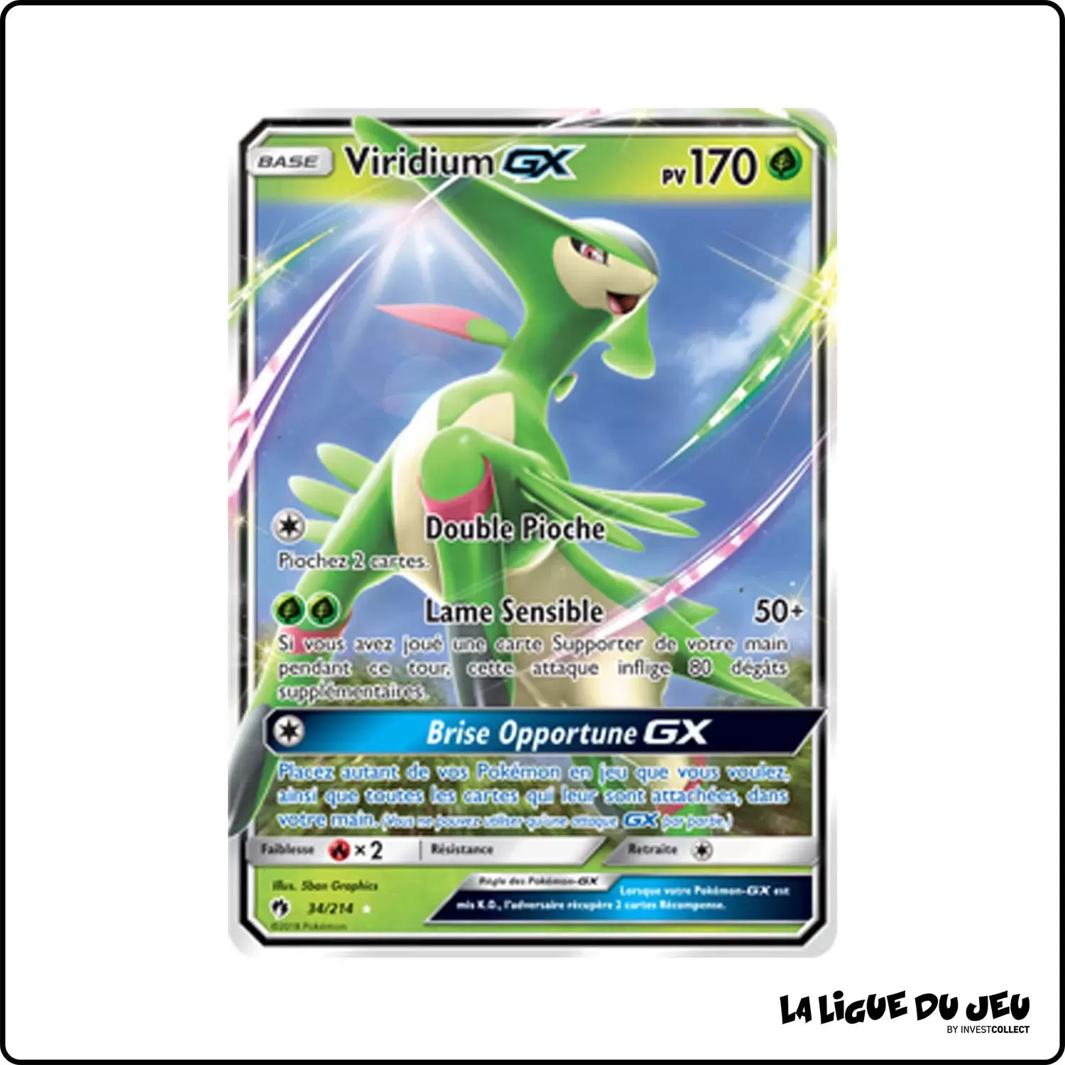 Ultra - Pokemon - Tonnerre Perdu - Viridium-GX 34/214