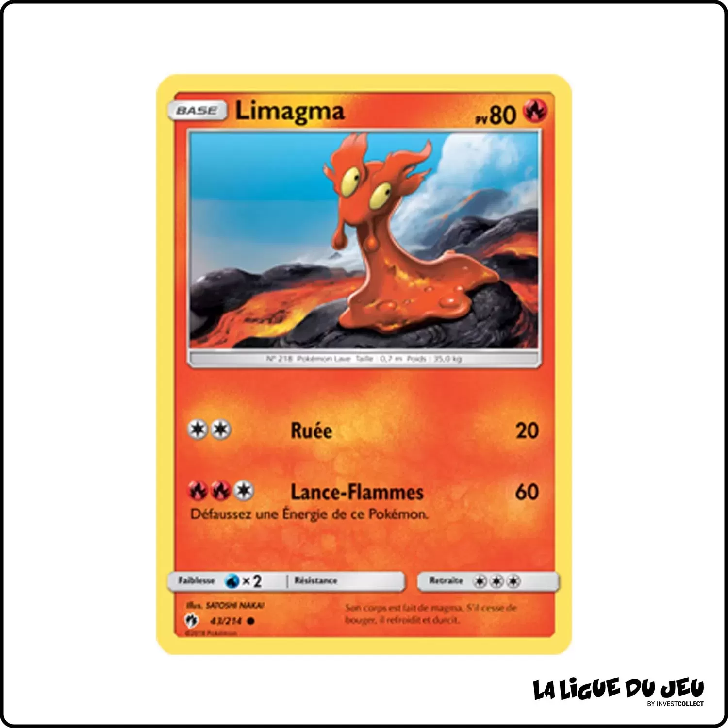 Commune - Pokemon - Tonnerre Perdu - Limagma 43/214