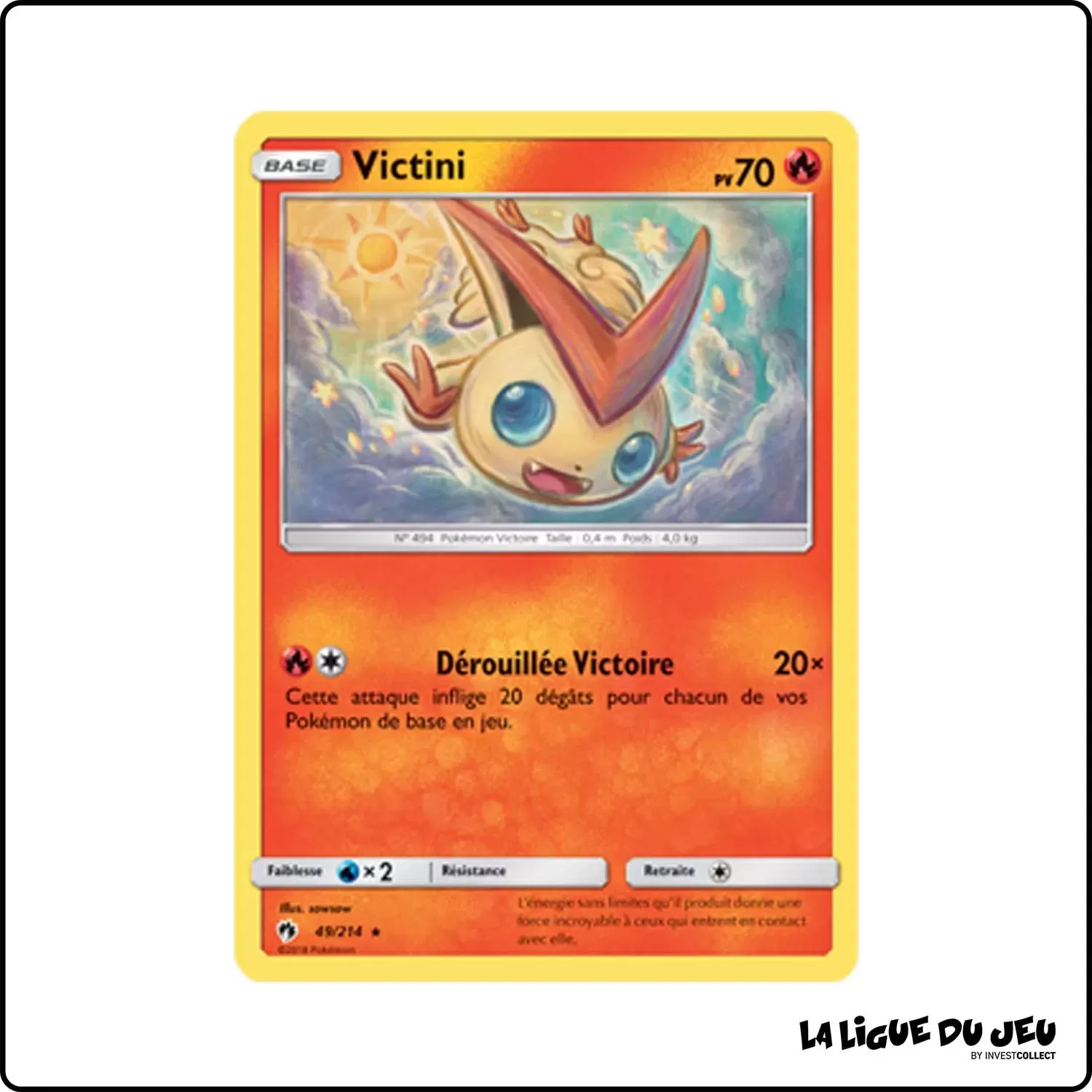 Rare - Pokemon - Tonnerre Perdu - Victini 49/214