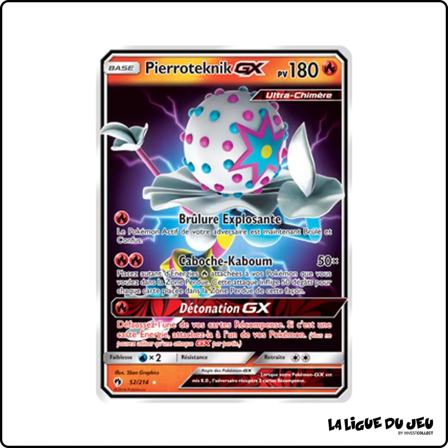 Ultra - Pokemon - Tonnerre Perdu - Pierroteknik-GX 52/214