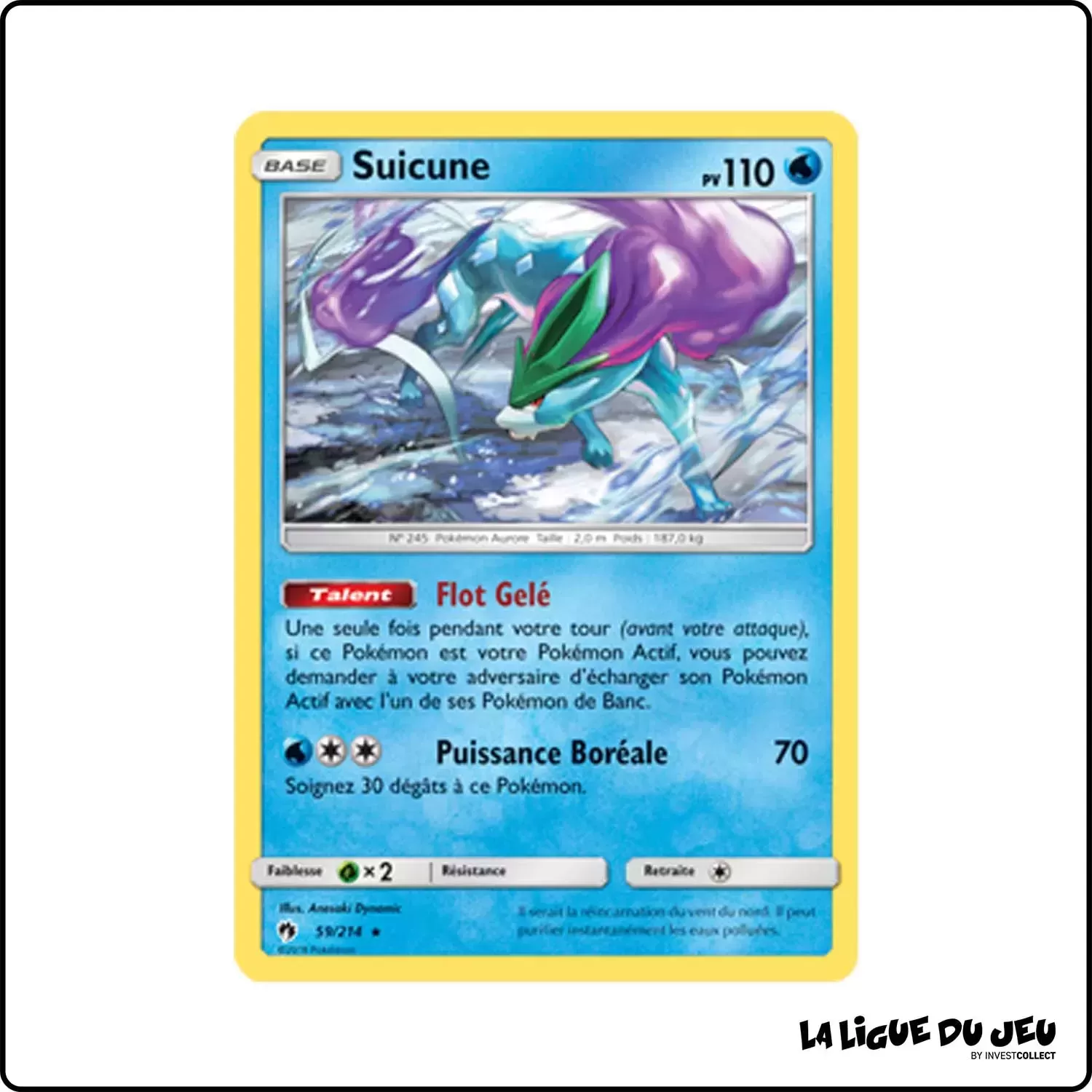 Holo - Pokemon - Tonnerre Perdu - Suicune 59/214