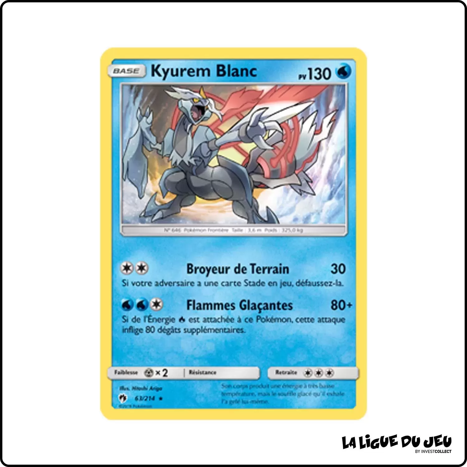 Holo - Pokemon - Tonnerre Perdu - Kyurem Blanc 63/214