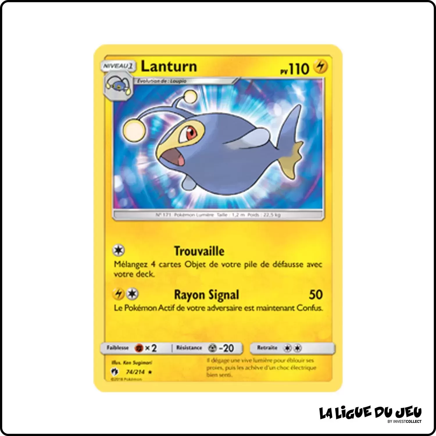 Rare - Pokemon - Tonnerre Perdu - Lanturn 74/214