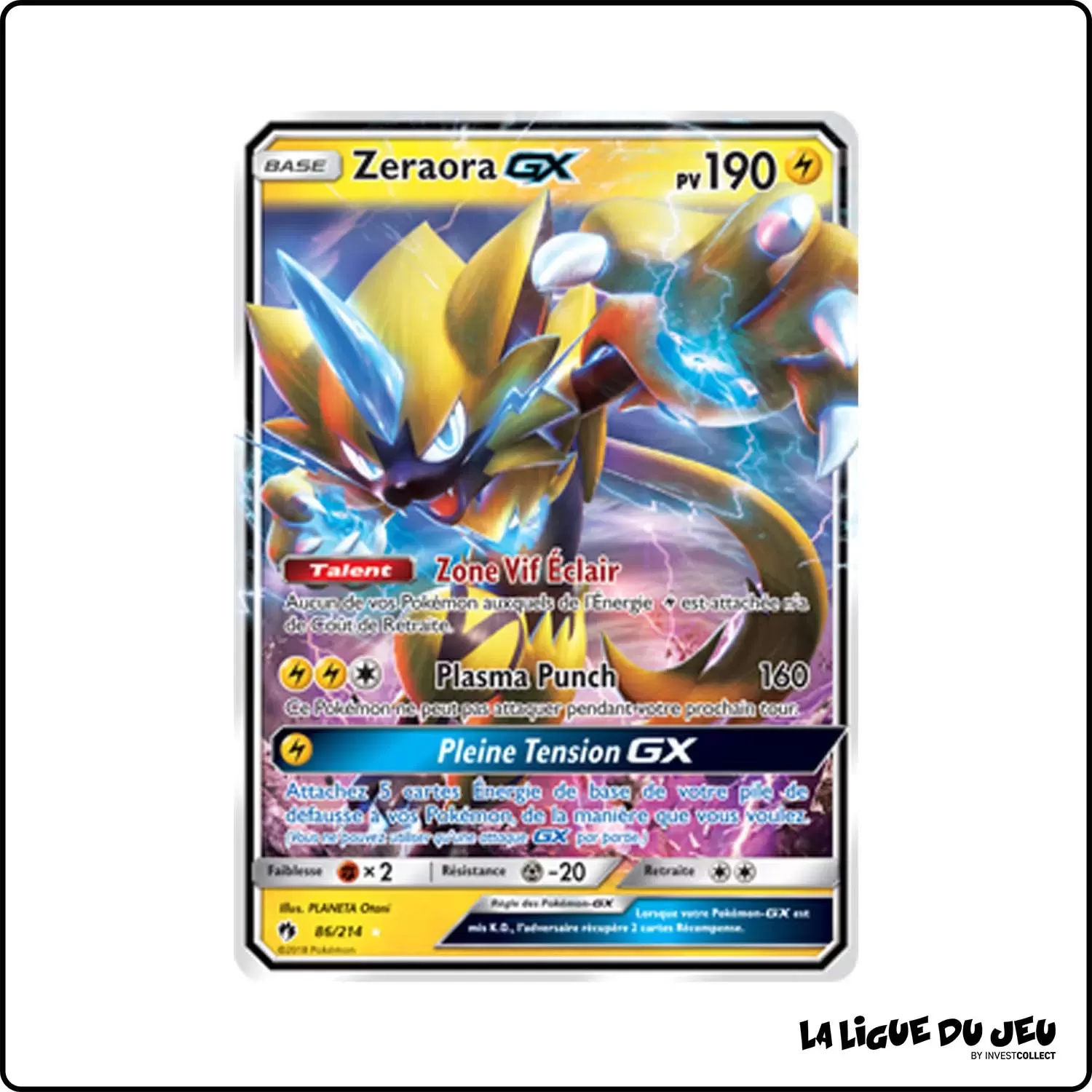 Ultra - Pokemon - Tonnerre Perdu - Zeraora-GX 86/214