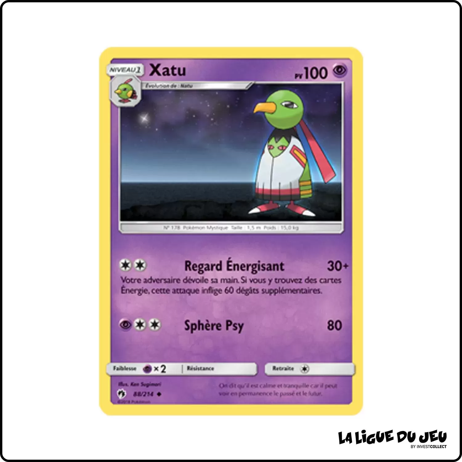 Peu commune - Pokemon - Tonnerre Perdu - Xatu 88/214