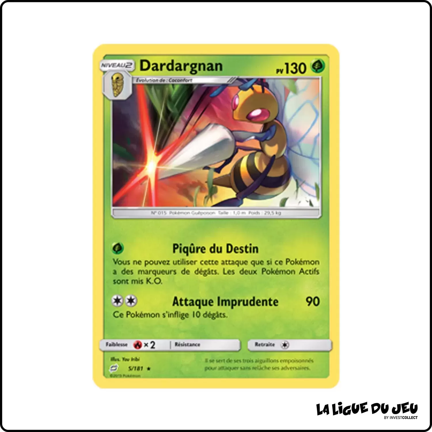 Rare - Pokemon - Duo de Choc - Dardargnan 5/181