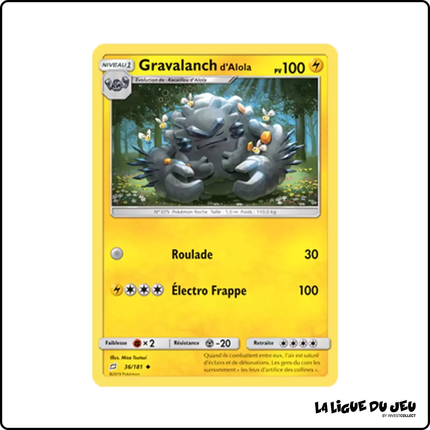 Peu commune - Pokemon - Duo de Choc - Gravalanch d'Alola 36/181