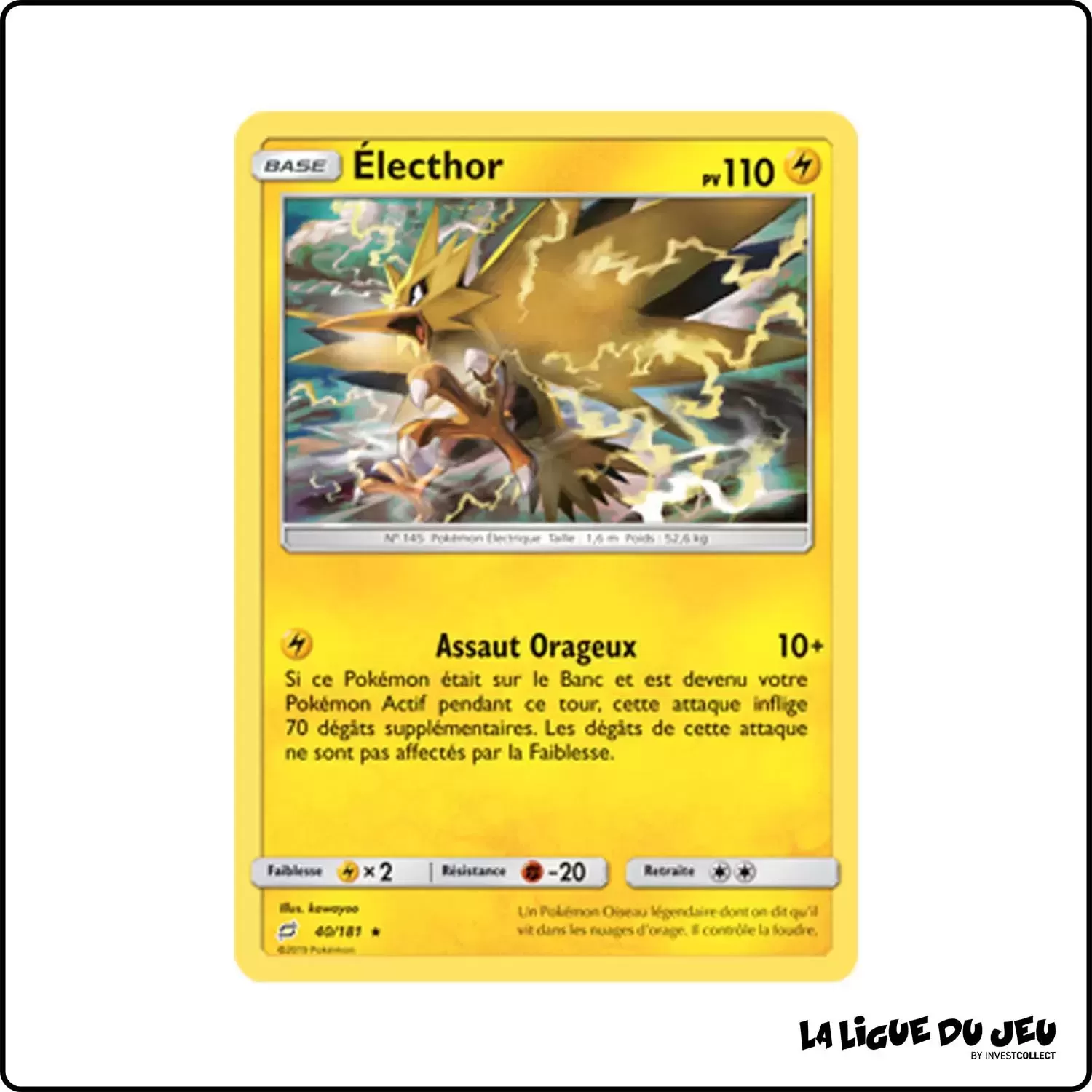 Holo - Pokemon - Duo de Choc - Électhor 40/181