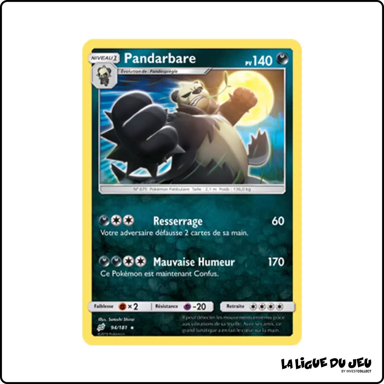 Rare - Pokemon - Duo de Choc - Pandarbare 94/181