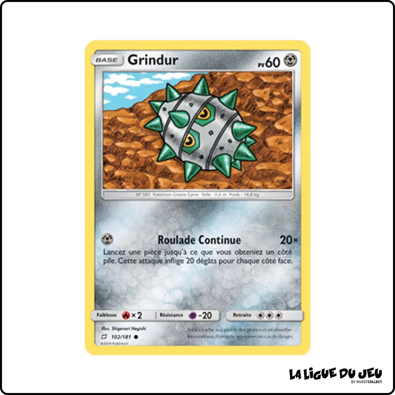 Commune - Pokemon - Duo de Choc - Grindur 102/181