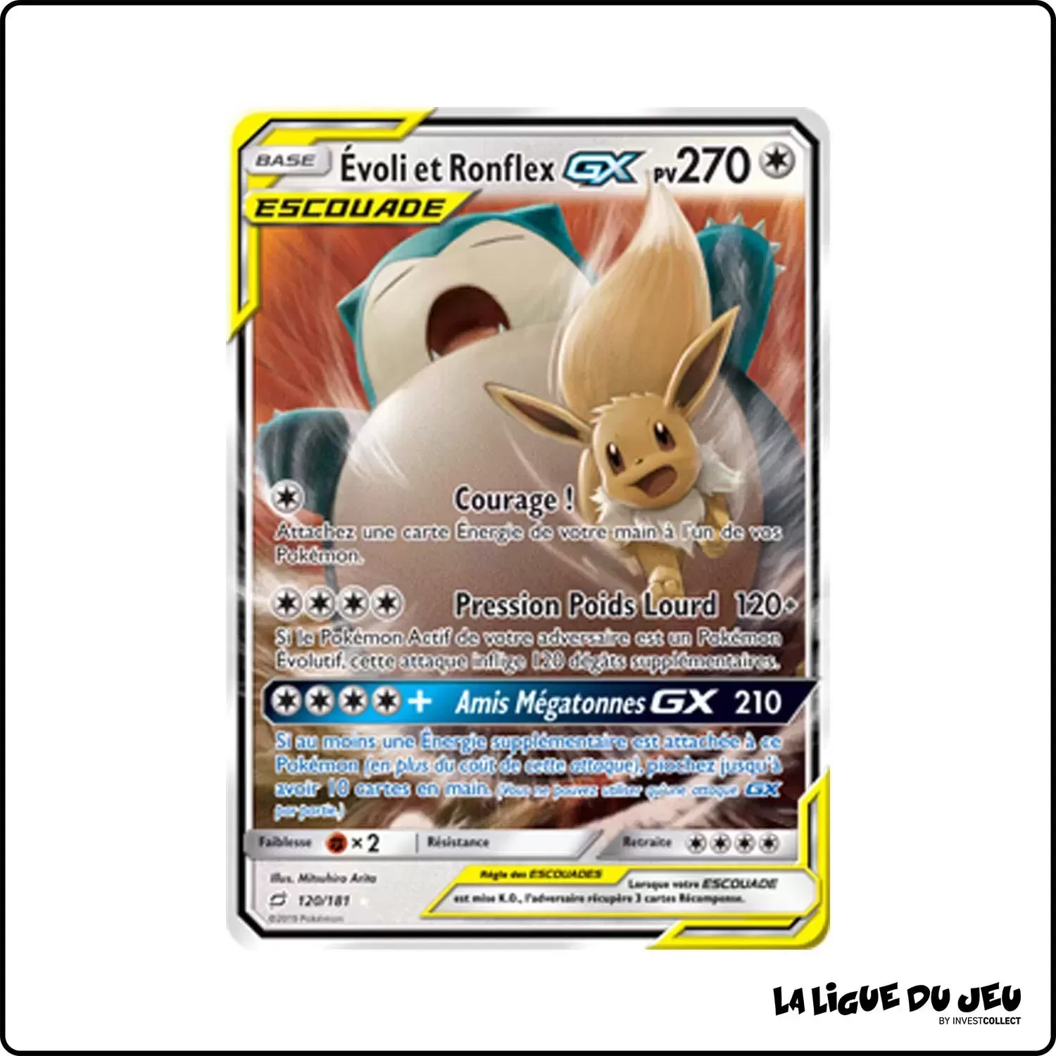 Ultra - Pokemon - Duo de Choc - Évoli et Ronflex-GX 120/181