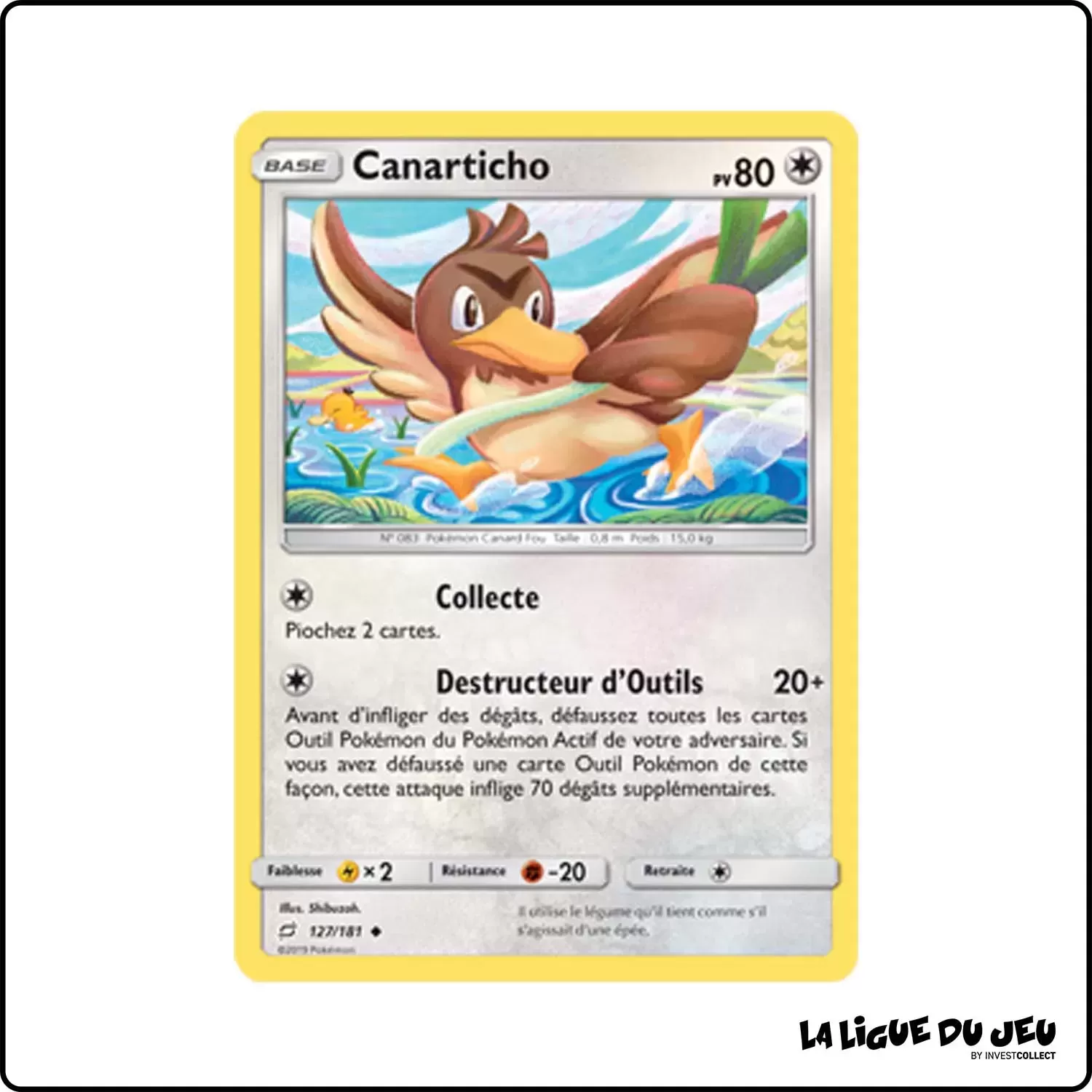 Peu commune - Pokemon - Duo de Choc - Canarticho 127/181