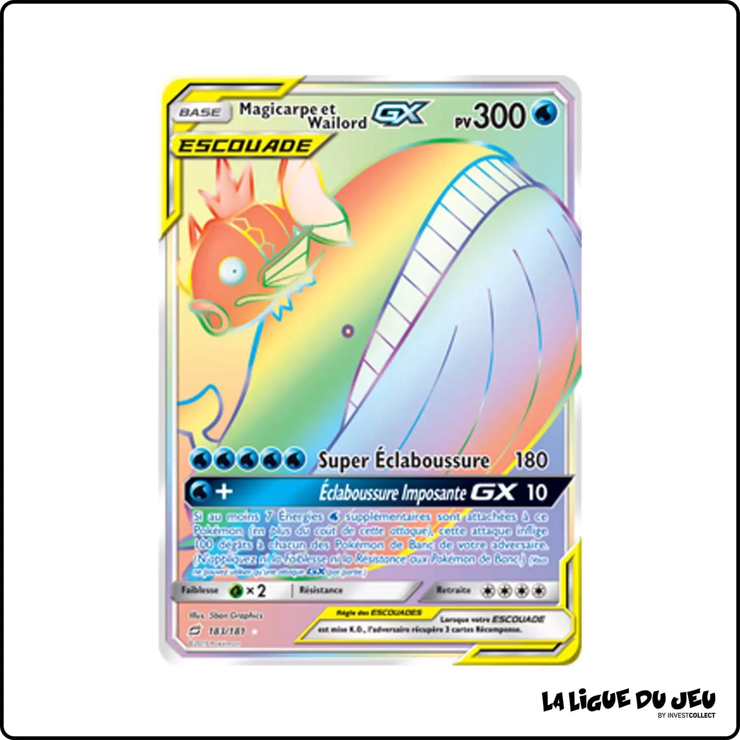 Secrete - Pokemon - Duo de Choc - Magicarpe et Wailord-GX 183/181