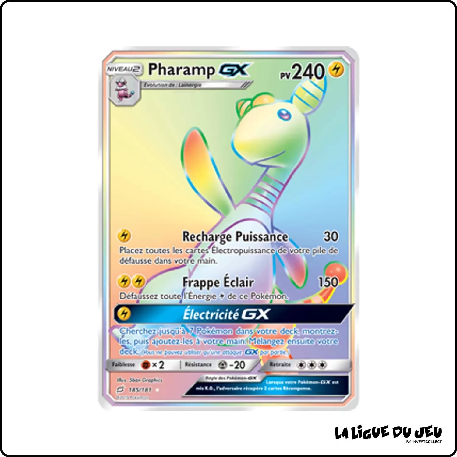 Secrete - Pokemon - Duo de Choc - Pharamp-GX 185/181