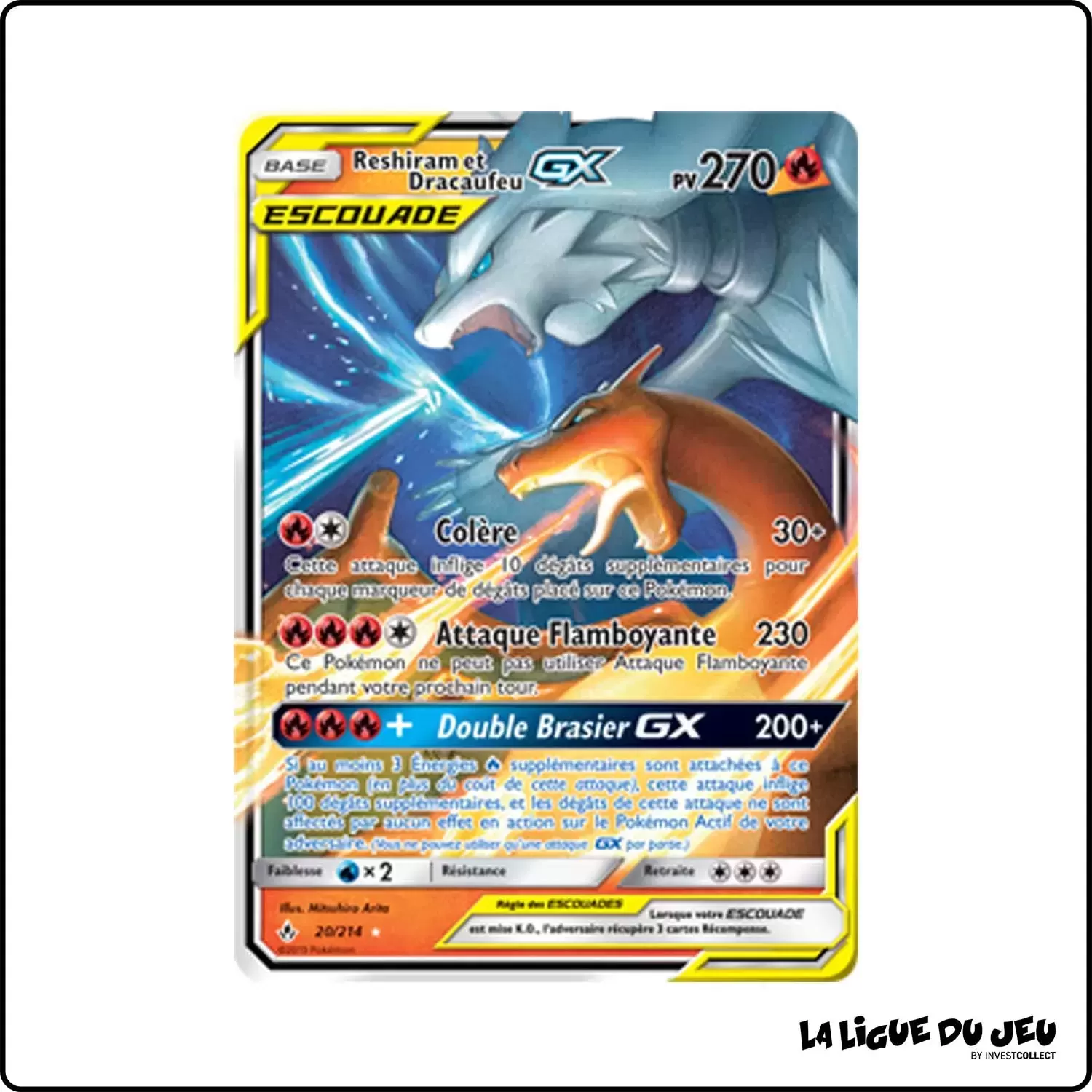 Ultra - Pokemon - Alliance Infaillible - Reshiram et Dracaufeu-GX 20/214