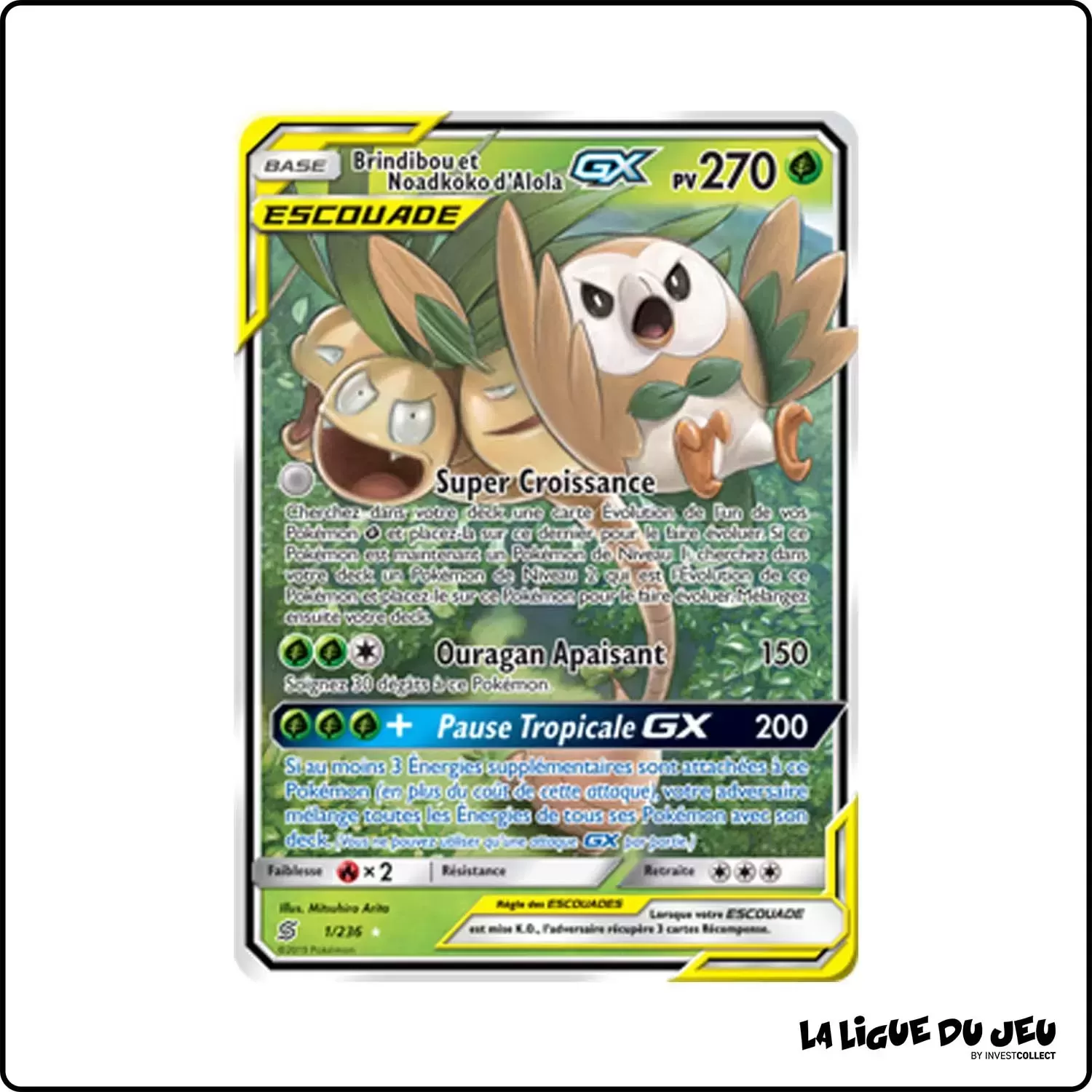 Ultra - Pokemon - Harmonie des Esprits - Brindibou et Noadkoko d'Alola-GX 1/236