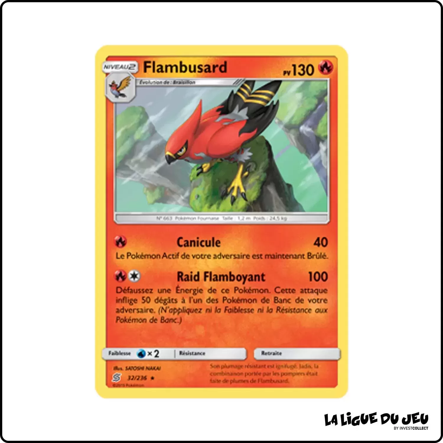 Rare - Pokemon - Harmonie des Esprits - Flambusard 32/236