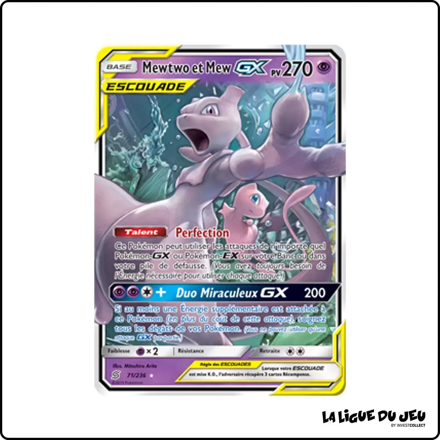 Ultra - Pokemon - Harmonie des Esprits - Mewtwo et Mew-GX 71/236