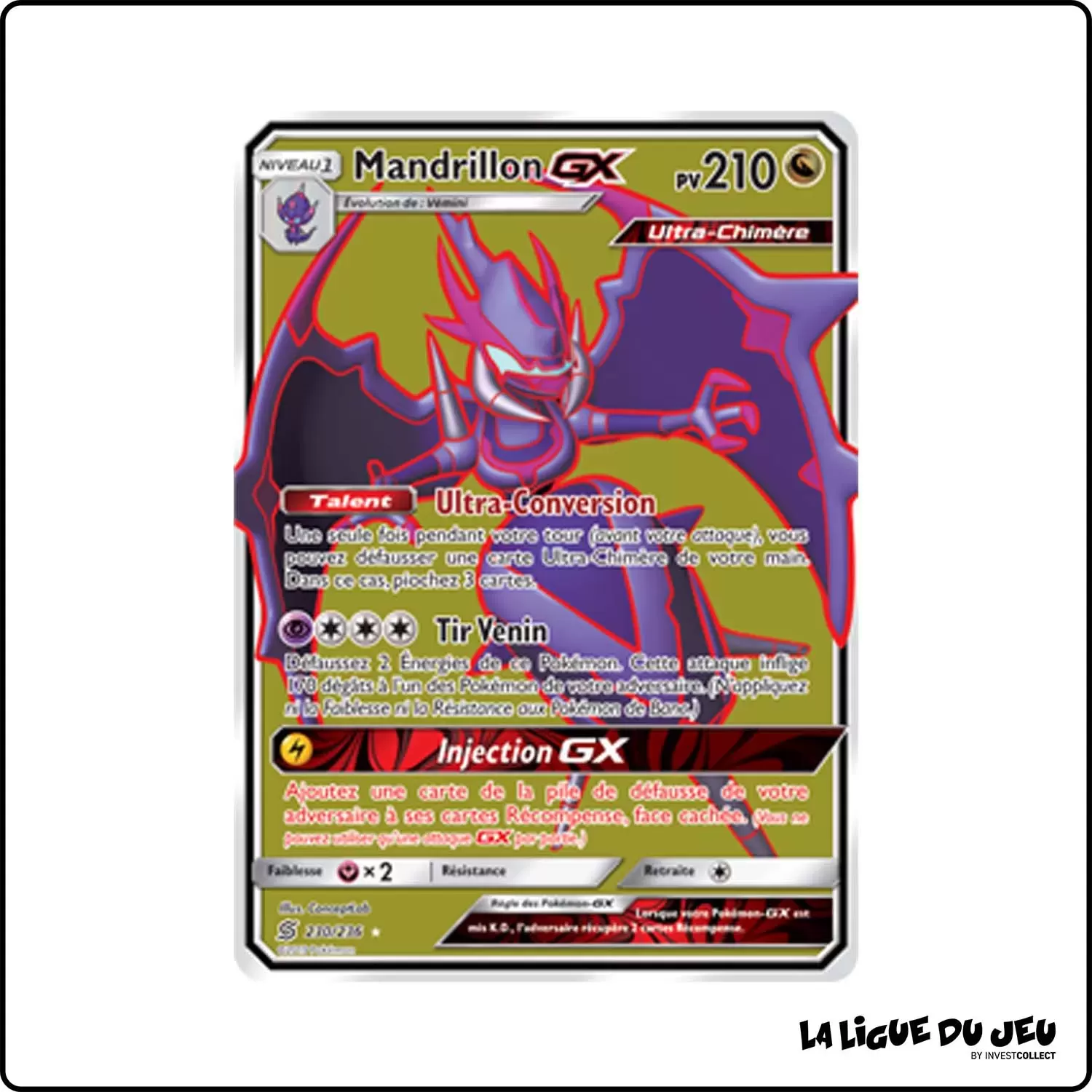 Ultra - Pokemon - Harmonie des Esprits - Mandrillon-GX 230/236