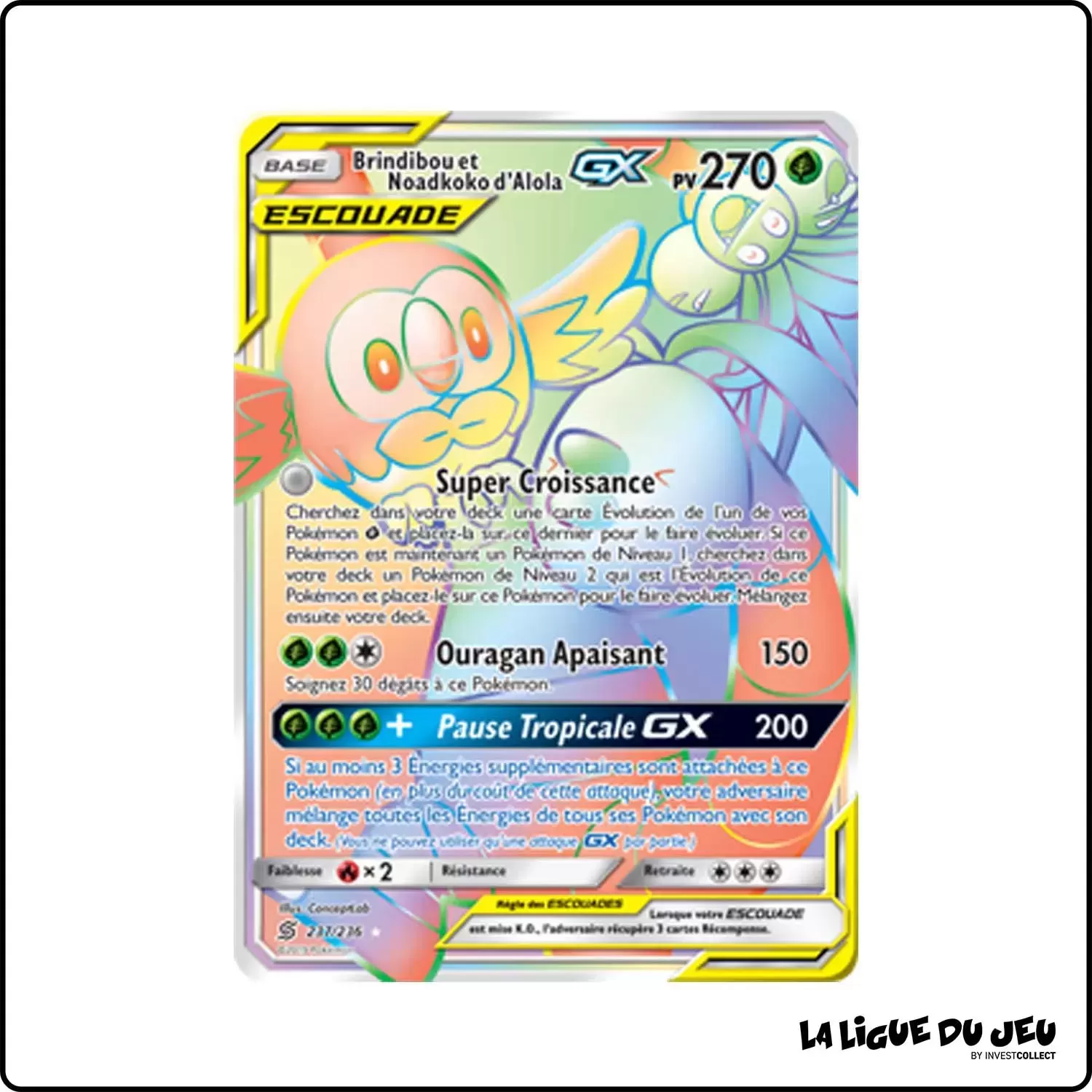 Secrete - Pokemon - Harmonie des Esprits - Brindibou et Noadkoko d'Alola-GX 237/236