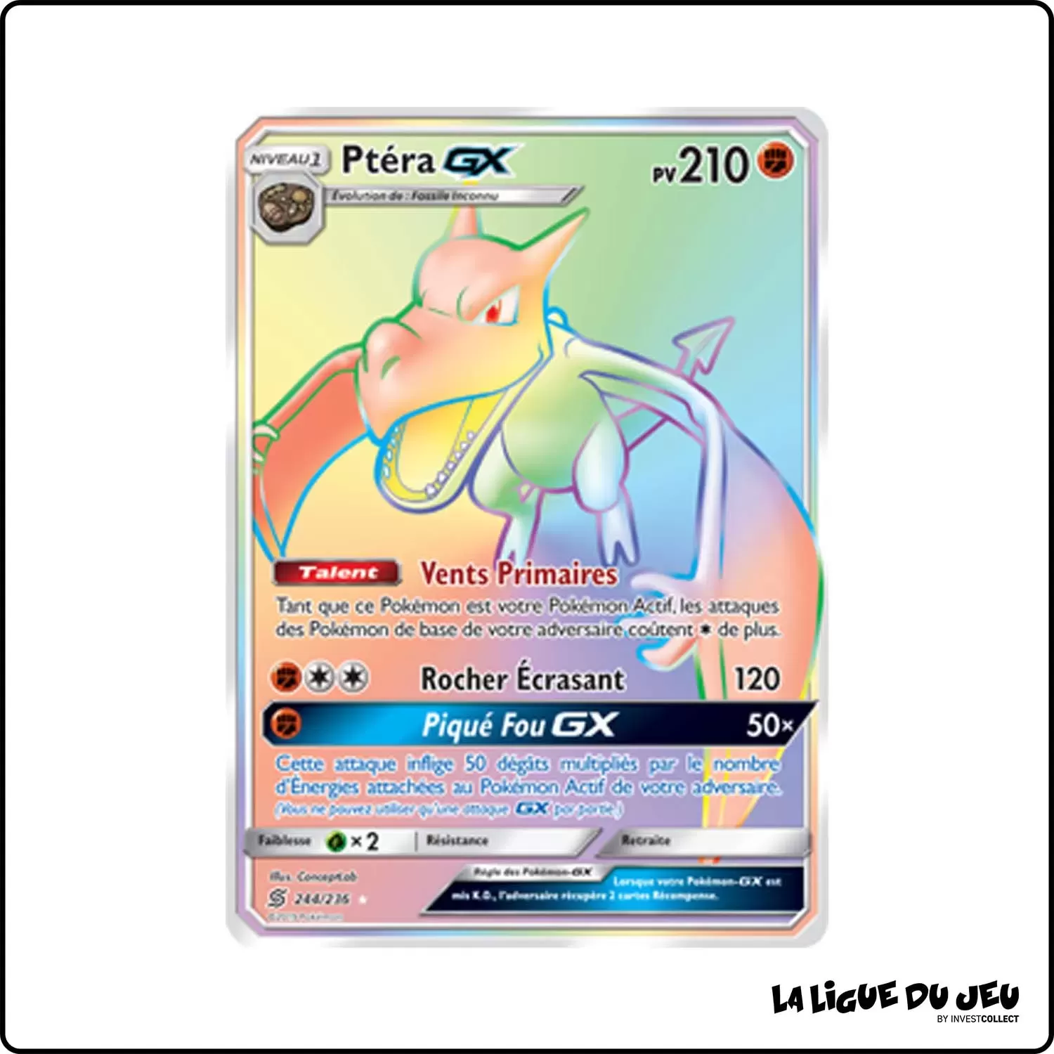 Secrete - Pokemon - Harmonie des Esprits - Ptéra-GX 244/236