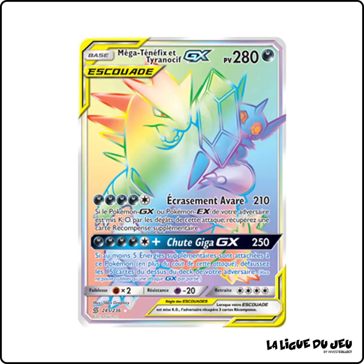 Secrete - Pokemon - Harmonie des Esprits - Méga-Ténéfix et Tyranocif-GX 245/236